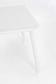 Masuta de cafea pentru gradina/terasa Spike, Bizzotto, 104 x 61 x 40.5 cm, aluminiu, alb