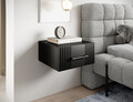 Noptiera ELTAP, Raftt, 40x42-44x20 cm, PAL/MDF, negru