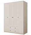 Dulap pentru haine, Rabi, Rb-063, 140x184x52 cm, Alb mat
