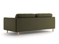 Canapea 4 locuri, Eden, Micadoni, 209x92x90 cm, catifea, verde muschi melanj