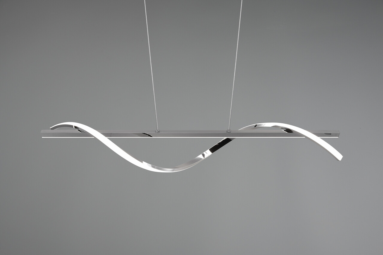 Lustra Isabel, RL, 100x18x150 cm, 26W, 1x SMD, metal, argintiu