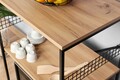 Dulap de bucatarie Anemon, Kalune Design, 60x45x124 cm, natural/negru