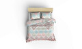 Lenjerie de pat pentru o persoana, Andalucia - Turquoise, Eponj Home, 65% bumbac/35% poliester