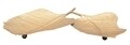 Platou decorativ Double Leaf, Mauro Ferretti, 39x38x3 cm, fier, auriu