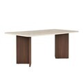 Masa, Nordure, Linza, 180x75x90 cm, PAL, Travertin / Nuc Milano