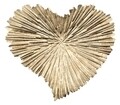 Platou decorativ Heart, Mauro Ferretti, 29x25x2 cm, fier, auriu