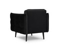 Fotoliu, Canna, Mazzini Sofas, 90x100x88 cm, catifea, negru