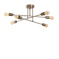 Lustra, Fleur - 1504, Tatum, 66 x 66 x 27 cm, 6 x E27, 40W, aramiu antic
