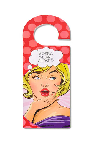 Decoratiune pentru maner usa, POP034, 10×25 cm, Plastic, Multicolor mezoni.ro