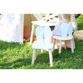 Set masa si scaun pentru copii, Bambini, Bunny Two Chair Set, Alb