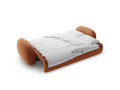 Canapea extensibila 3 locuri, Tonale, Cosmopolitan Design, 262x105x88 cm, tesatura chenille, caramiziu