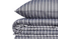 Set cuvertura matlasata dubla Bamboo, Bamboo - Blue, Cotton Box, 60% bumbac satinat/40% bambus
