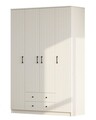 Dulap pentru haine, Rabi, Rb-185-03, 140x210x52 cm, Alb mat
