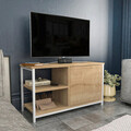 Comoda TV, Retricy, Muskegon, 89.6x35.3x50.8 cm, PAL, Stejar alb