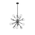 Lustra, Fulgor, 942FLG1269, Metal, Negru