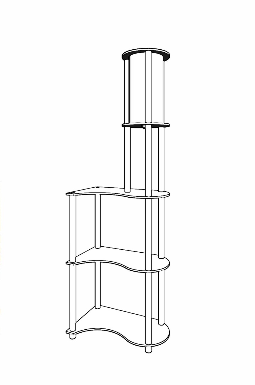 Lampadar, L'essentiel Maison, 666PTR1120, Negru - view 5