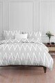 Lenjerie de pat pentru o persoana 2 piese, Olivia - Grey, Eponj Home, 65% bumbac/35% poliester