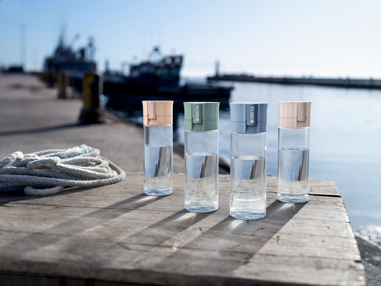 Sticla filtranta BRITA Vital 600 ml (Lightblue) + 2 filtre MicroDisc - imagine 8