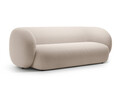 Canapea modulara 3 locuri, Kate, Micadoni, 213x99x76 cm, catifea, bej