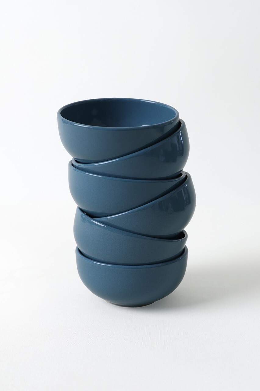 Set boluri ceramice (6 bucăți), L'essentiel Maison, 275KRM2351, Antibacterian, Albastru - view 8
