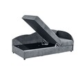 Canapea divan, Laura Anthracit, 75 x 95 x 201 cm, gri antracit