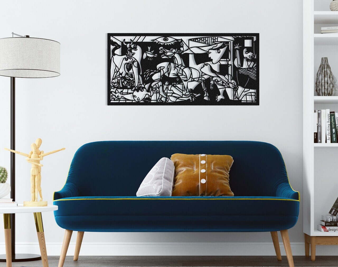 Decoratiune de perete, RT-AWD-031, Dimensiuni: 51 x 95 cm, Negru — imaginea 2