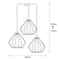 Lustra, Opviq, 892OPV1490, Metal, Negru
