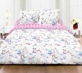 Lenjerie de pat dubla Butterfly, Heinner, 4 piese, 200 x 220 cm, 100% bumbac, multicolora