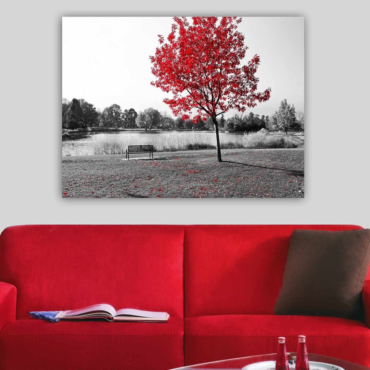 Tablou decorativ 247248526_70100 PÂNZĂ Lemn (Grosime: 3 cm Multicolor