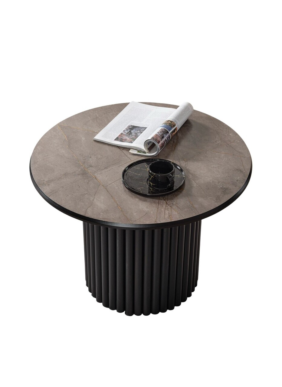 Masuta de cafea, Hanah Home, Boston, 70x42x70 cm, Metal, Negru — imaginea 5