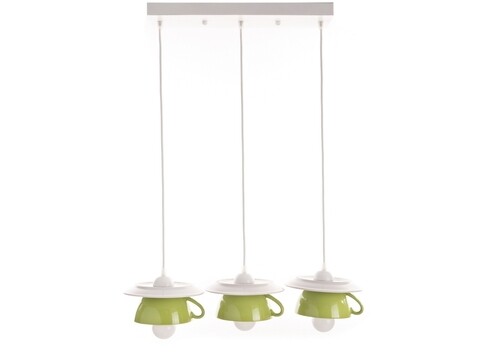Lustra afternoon tea, deco republic, e27, 3x60w, ceramica, verde