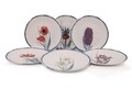 Set 6 farfurii intinse ST040406F022, Keramika, 25x25x2 cm, ceramica, multicolor
