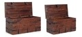 Set 2 cufere Jaipur, Bizzotto, 83 x 43 cm / 102 x 50 cm, lemn de mango/MDF