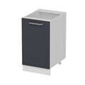 Dulap pentru bucatarie, Hanah Home, Minar, 45x87x58 cm, Alb / Antracit