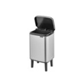 Cos de gunoi, Brabantia, Bo Small, 4 L, 17.2x20x36 cm, otel, argintiu