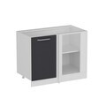 Dulap pentru bucatarie, Hanah Home, Minar, 105x72x56 cm, Alb / Antracit