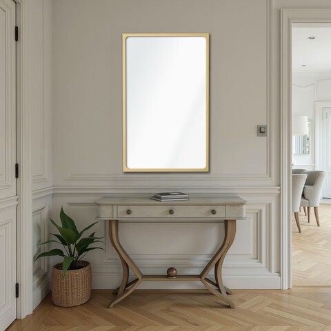 Oglinda decorativa, Lumisfera, Dune 50 x 70, 50x70 cm, Cadru MDF, Auriu
