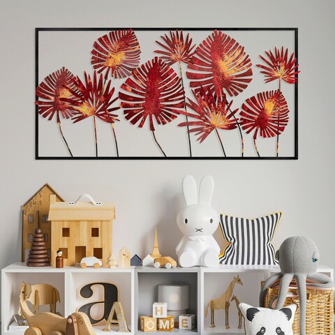 Decoratiune de perete, yıldız 3, metal, dimensiune: 81 x 40 cm, multicolor
