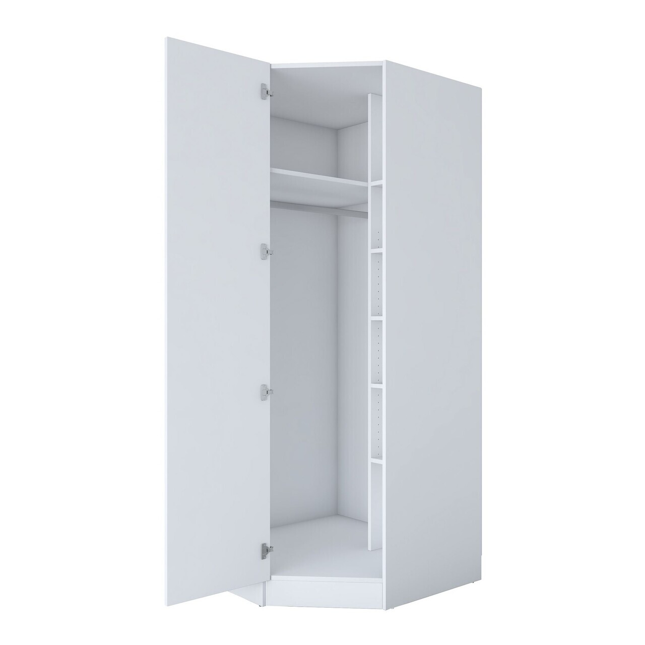 Dulap pentru haine, Hanah Home, BA183, 91x210x57.5 cm, PAL melaminat, Alb - view 9