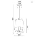 Lustra Aca Lighting, Flower Luminair, E27, 40W