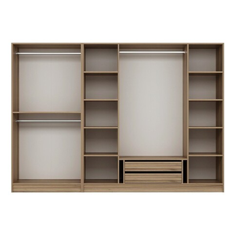 Dulap pentru haine, Minerva, Kale Plus, 270x210x52 cm, PAL, Stejar