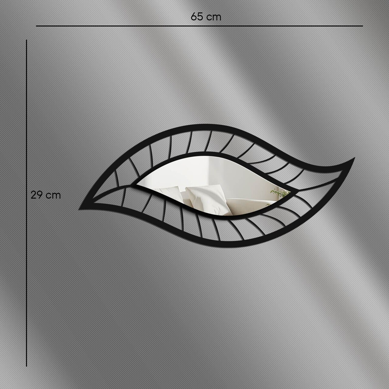 Oglinda decorativa, Ozgl513, Baza din 100% EVA (Grosime: 10 mm), Argintiu — imaginea 3