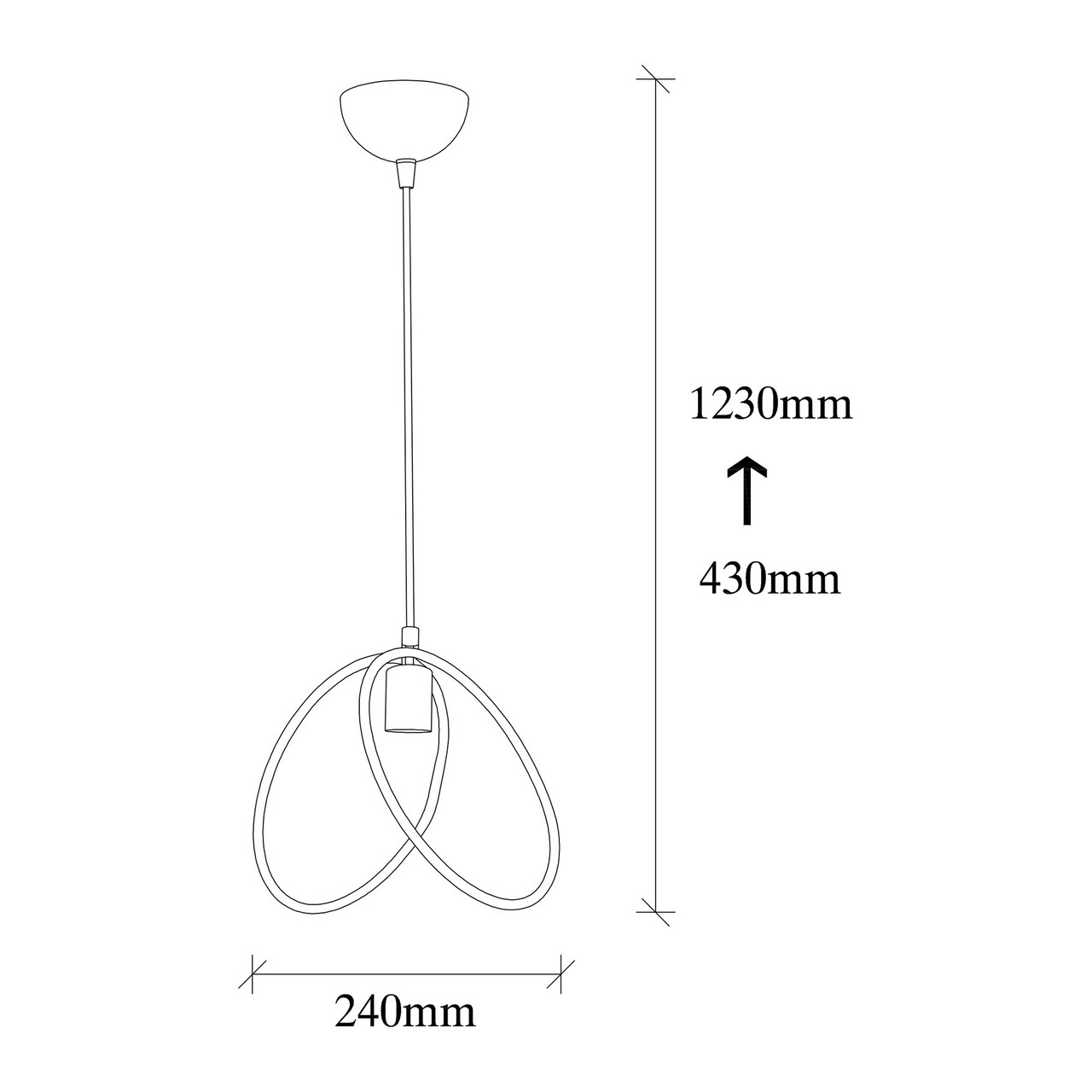 Lustra, Tatum, 584TTM1312, Metal, Negru - 2 | YEO