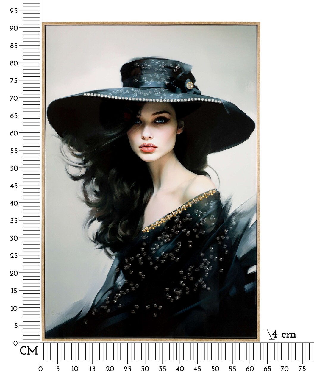 Tablou decorativ Dori -A, Mauro Ferretti, 62x92 cm, lemn de pin/canvas pictat si lacuit, multicolor - 1 | YEO
