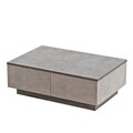 Masuta de cafea LV17-GT, Yardley, 90x60x31.6 cm, argintiu/antracit