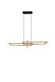 Lustra Salinas, TRIO, 110x40x150 cm, 34W, 1x SMD, metal, bronz mat/negru