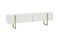 Comoda TV, Nordure, Serenity, 180x50x29 cm, PAL, Alb/Auriu