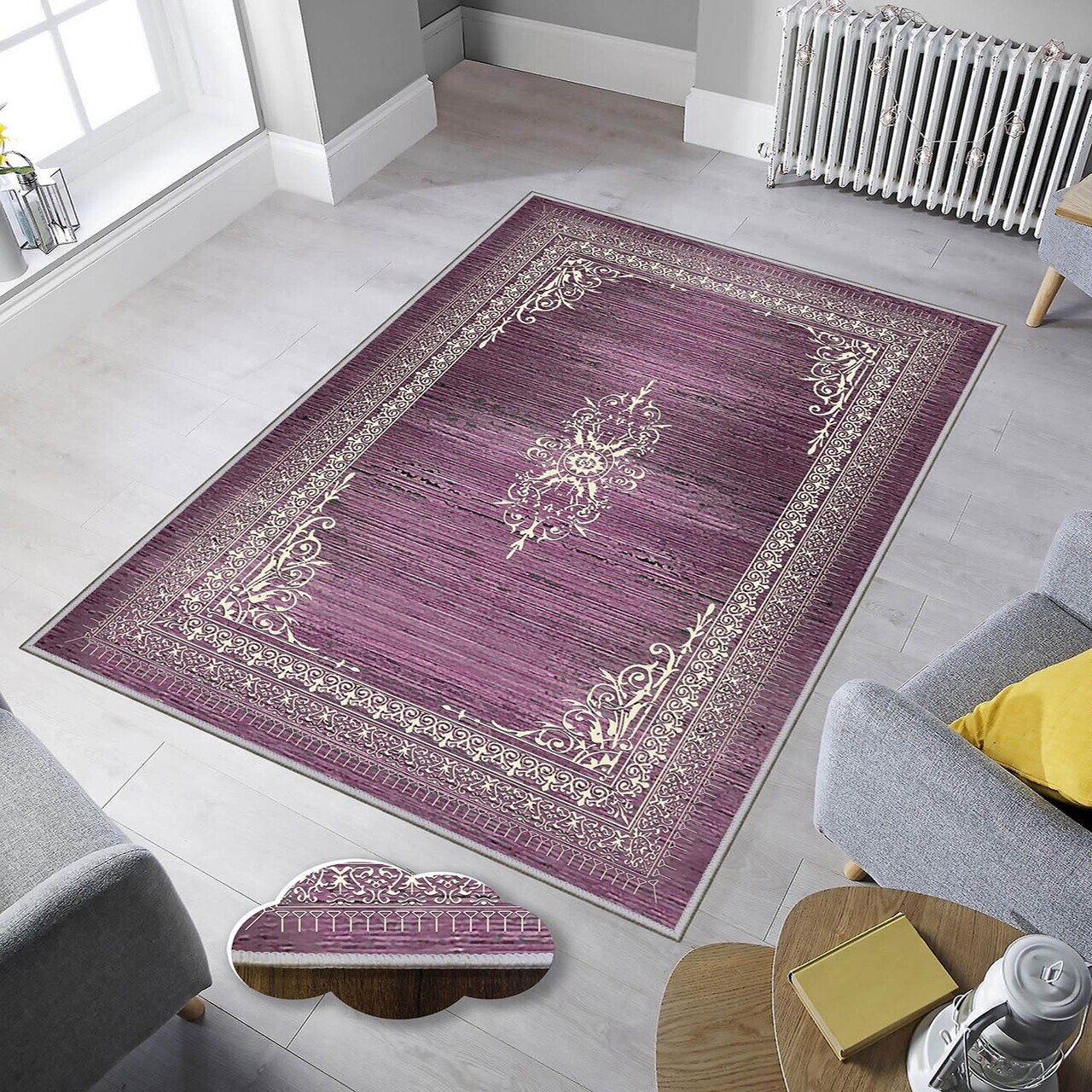 Covor Eexfab639 100x150 cm Poliester Multicolor