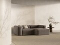 Coltar dreapta 2 locuri, Bergamo, Cosmopolitan Design, 244x152x70 cm, tesatura structurata, cappuccino