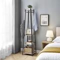 Cuier, Vasagle, 43 x 43 x 180 cm, PAL/otel, maro rustic